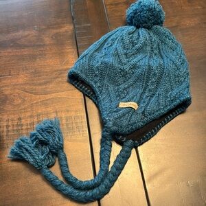 Columbia Heavenly Teal trapper hat with fleece lining